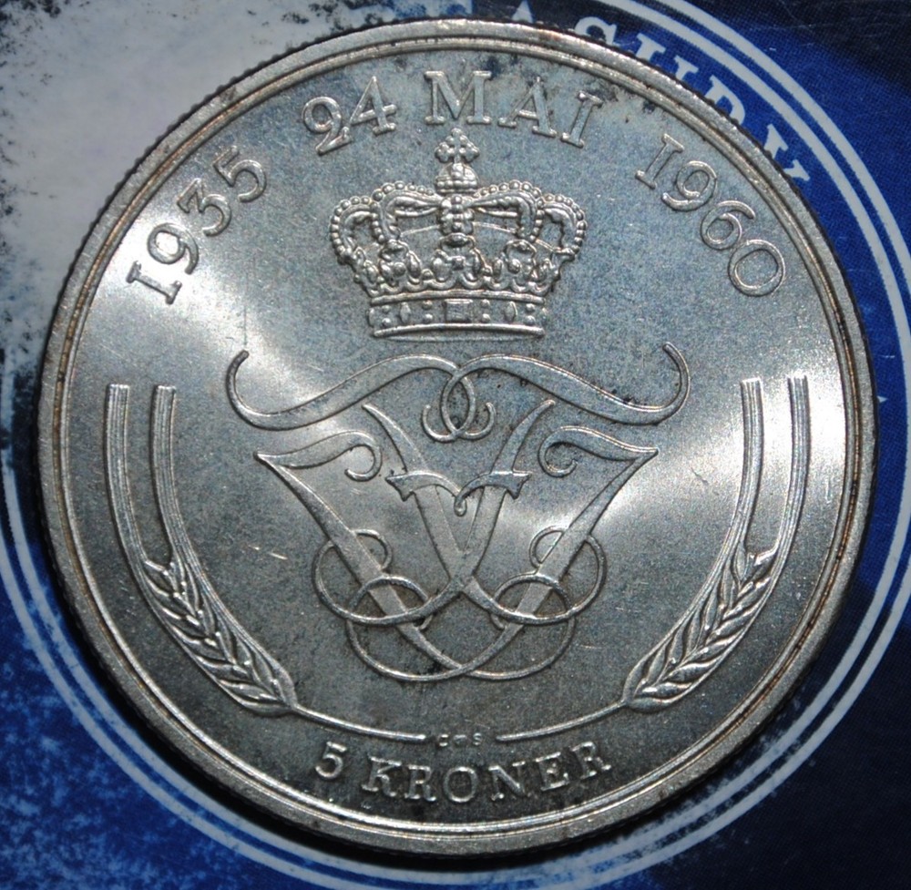 BU Denmark 5 Kroner 1960 {{{D244