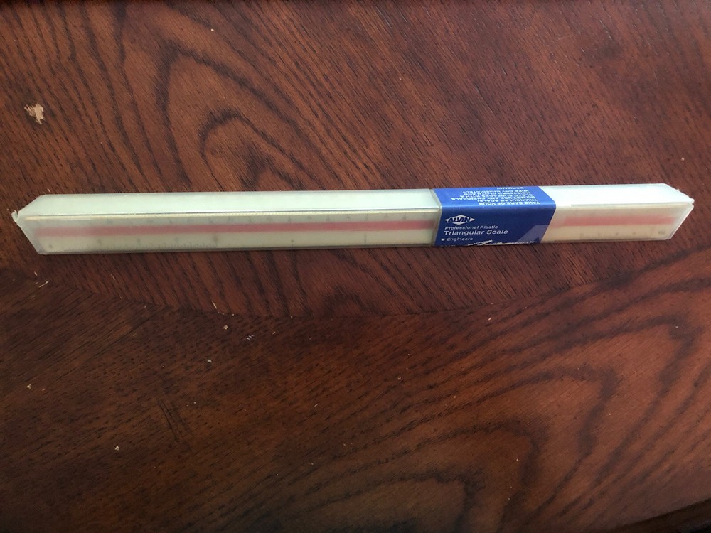 Pre-Owned Alvin 241P Professional Triangular Engineer Scale Plastic Germany