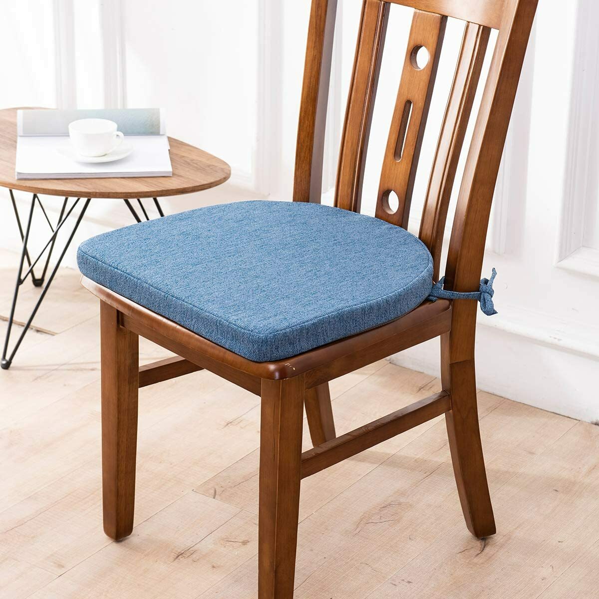 Shinnwa Chair Cushion with Ties for Dining Chairs 17*16.5" Non Slip Machine Wash