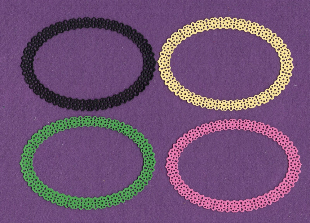 OVALSTITCH FRAME Large die cuts scrapbook cards