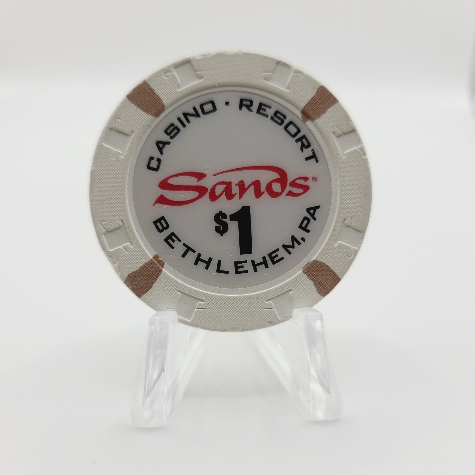 Sands Casino Bethlehem Pennsylvania $1 Casino Chip