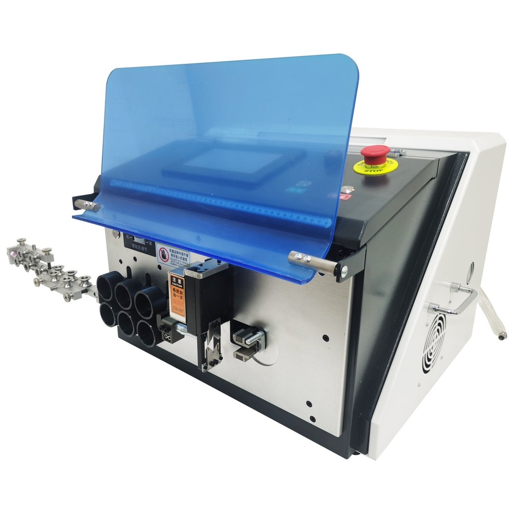 110V 750W Automatic Wire Stripping & Bending Machine 1-16mm² Wire Stripper Touch