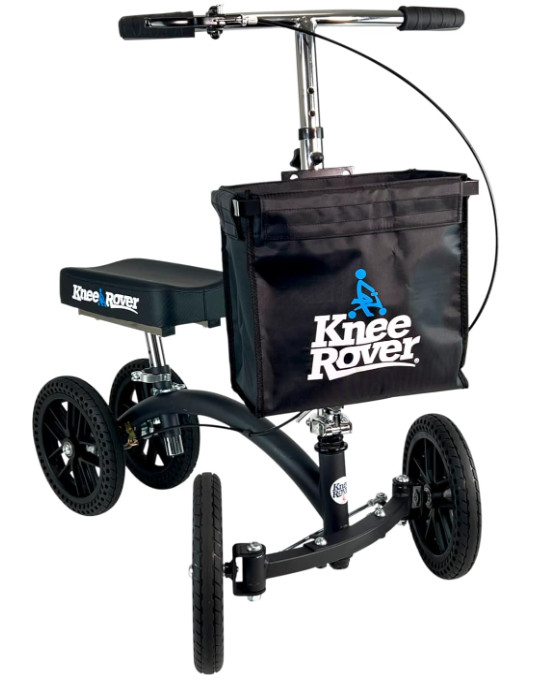 Large Capacity Knee Scooter Basket Accessory with Universal Bracket Mount