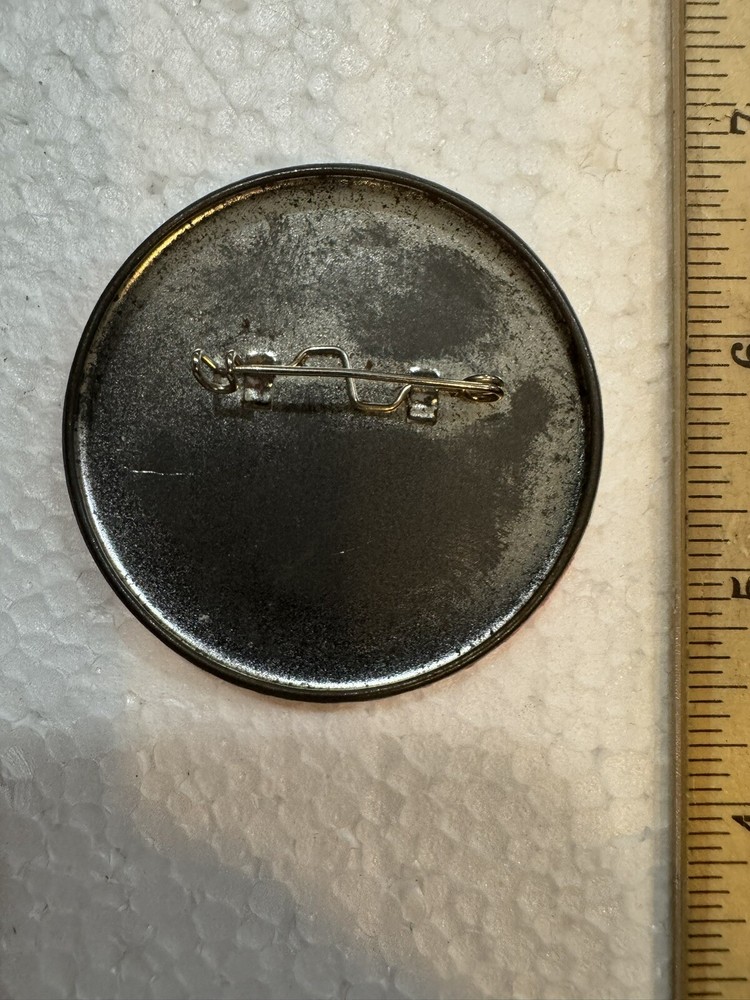 NASA Space shuttle LAUNCH GUEST BUTTON - Orange