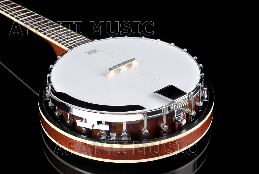 Afanti Mahogany Six String Banjo