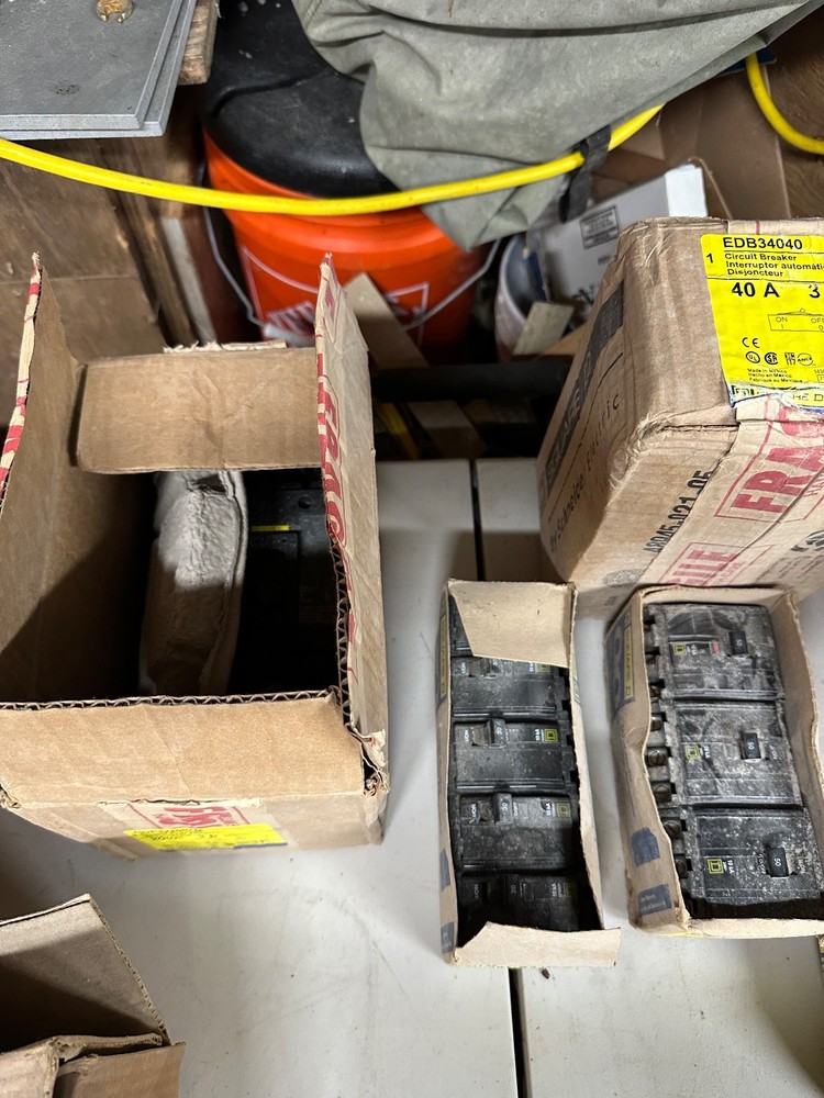Electrical service and switch gear, SquareD. All with original packaging.