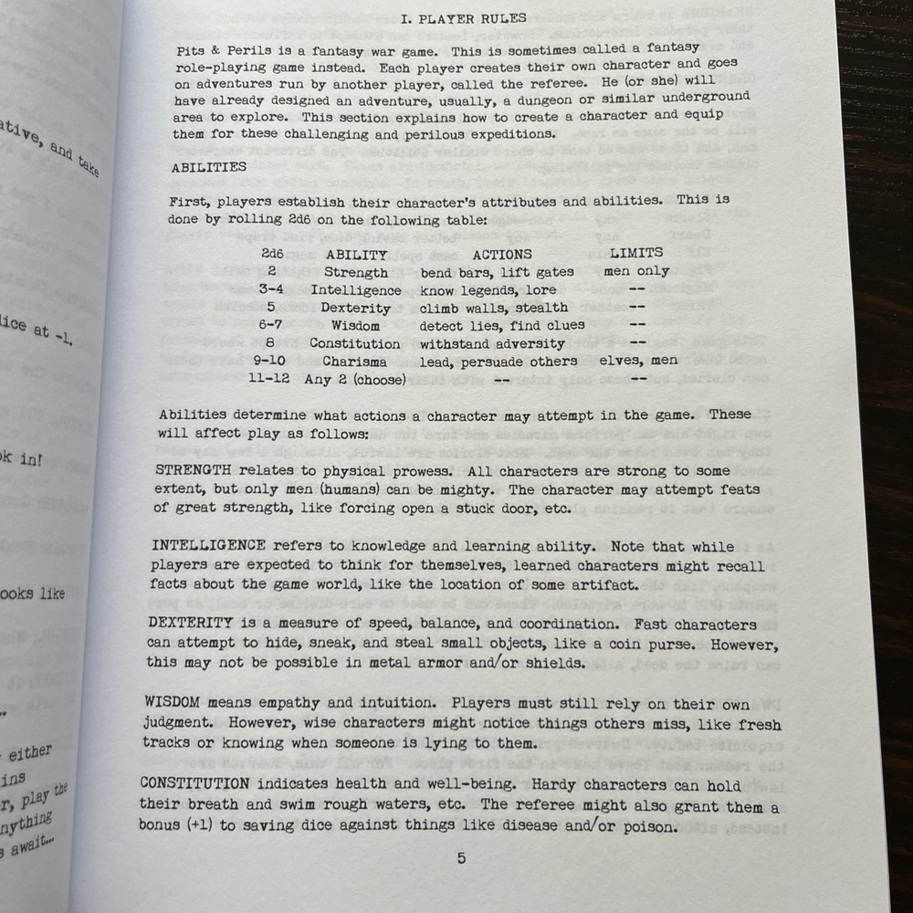 Pits & Perils OSR Rules