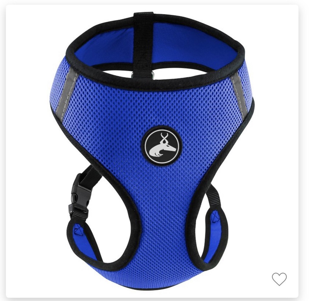 Paws & Pals Dog Harness Retractable/Adjustable - Blue - Small