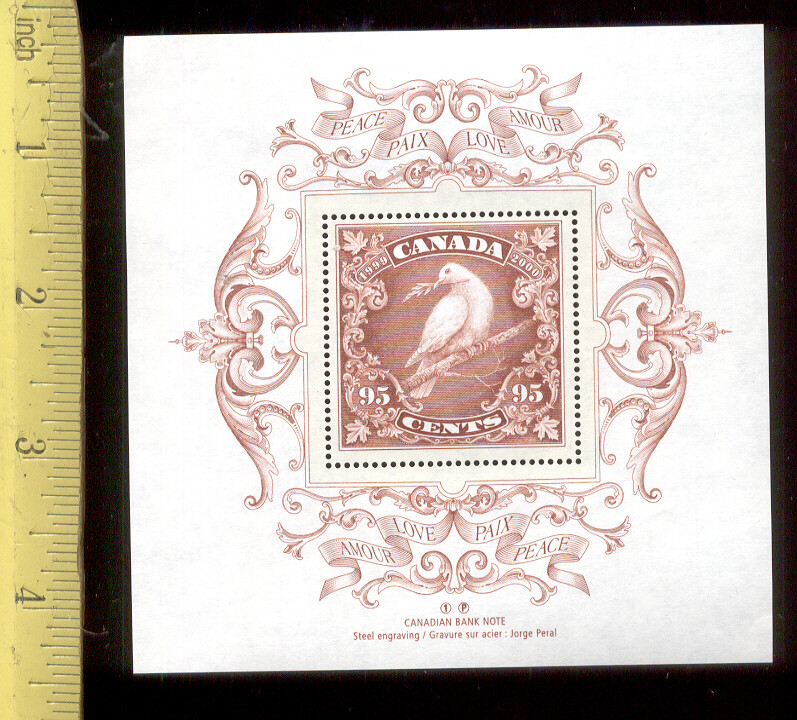 1999 - 2000 CANADA POST - MILLENNIUM KEEPSAKE - Peace - STAMP & COIN SET - Mint