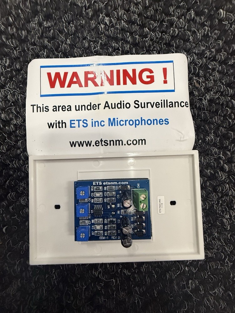NEW ETS SM1 SURVEILLANCE MICROPHONE
