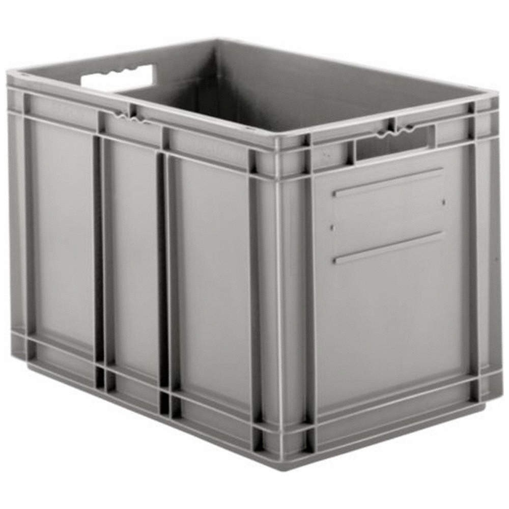 SSI SCHAEFER EF6420.GY1 Straight Wall Ctr,Gray,Solid,PP 4VL90