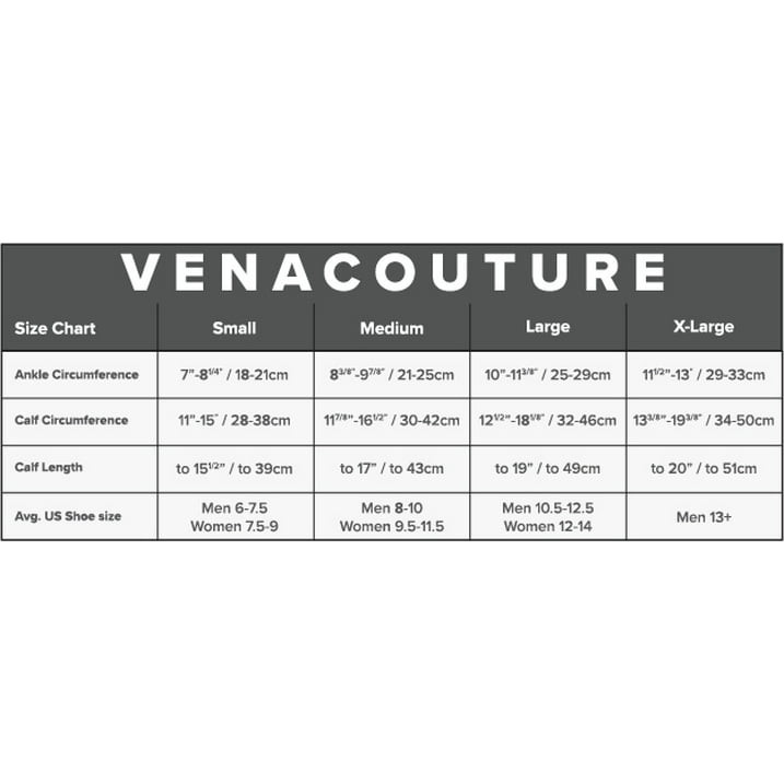 VenaCouture Womens 15-20mmHg Compression, Opaque Houndstooth Pattern Medium BLK/