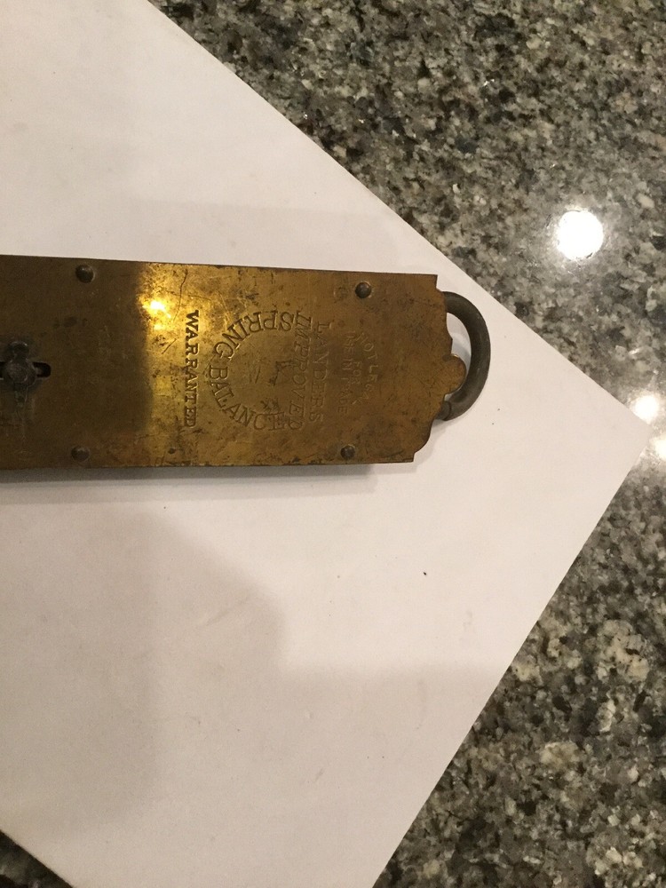Vintage Landers Improved 60 Pound Brass Scale