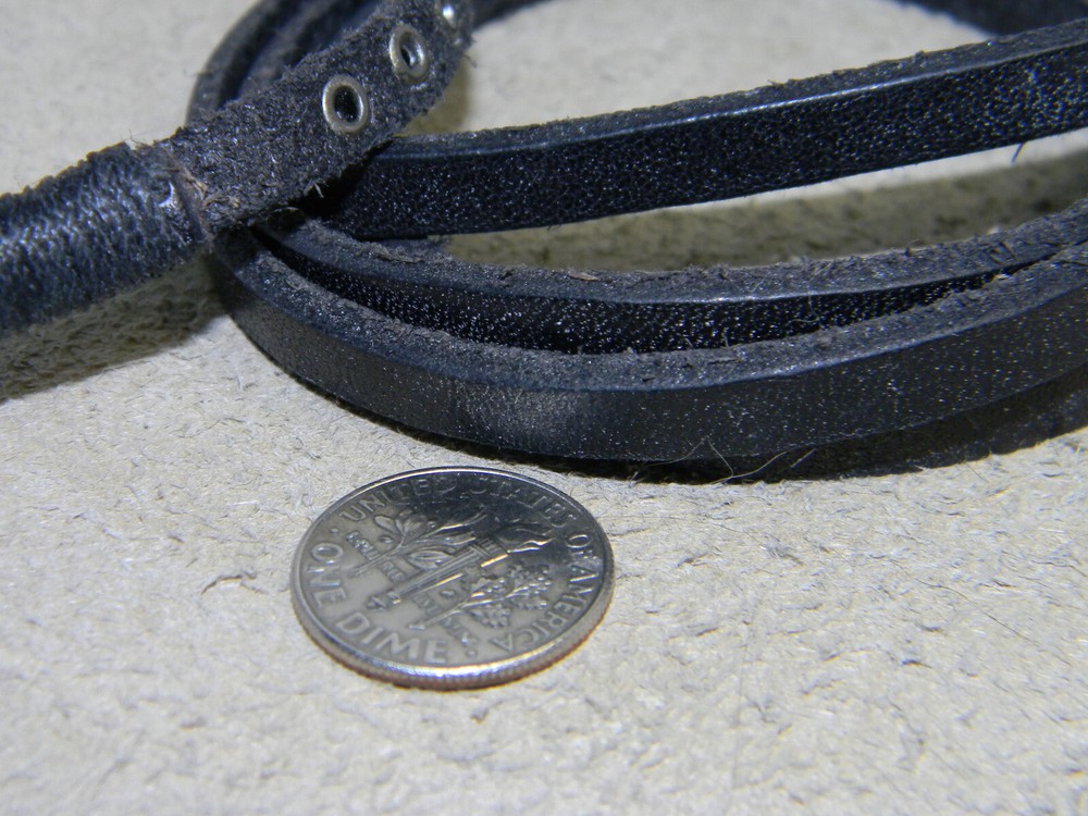 BED STU Black Lether Wrap Bracelet