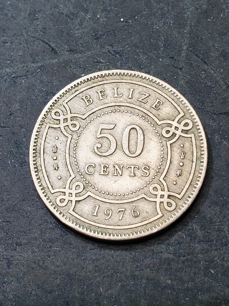 1976 Belize 50 Cents Coin