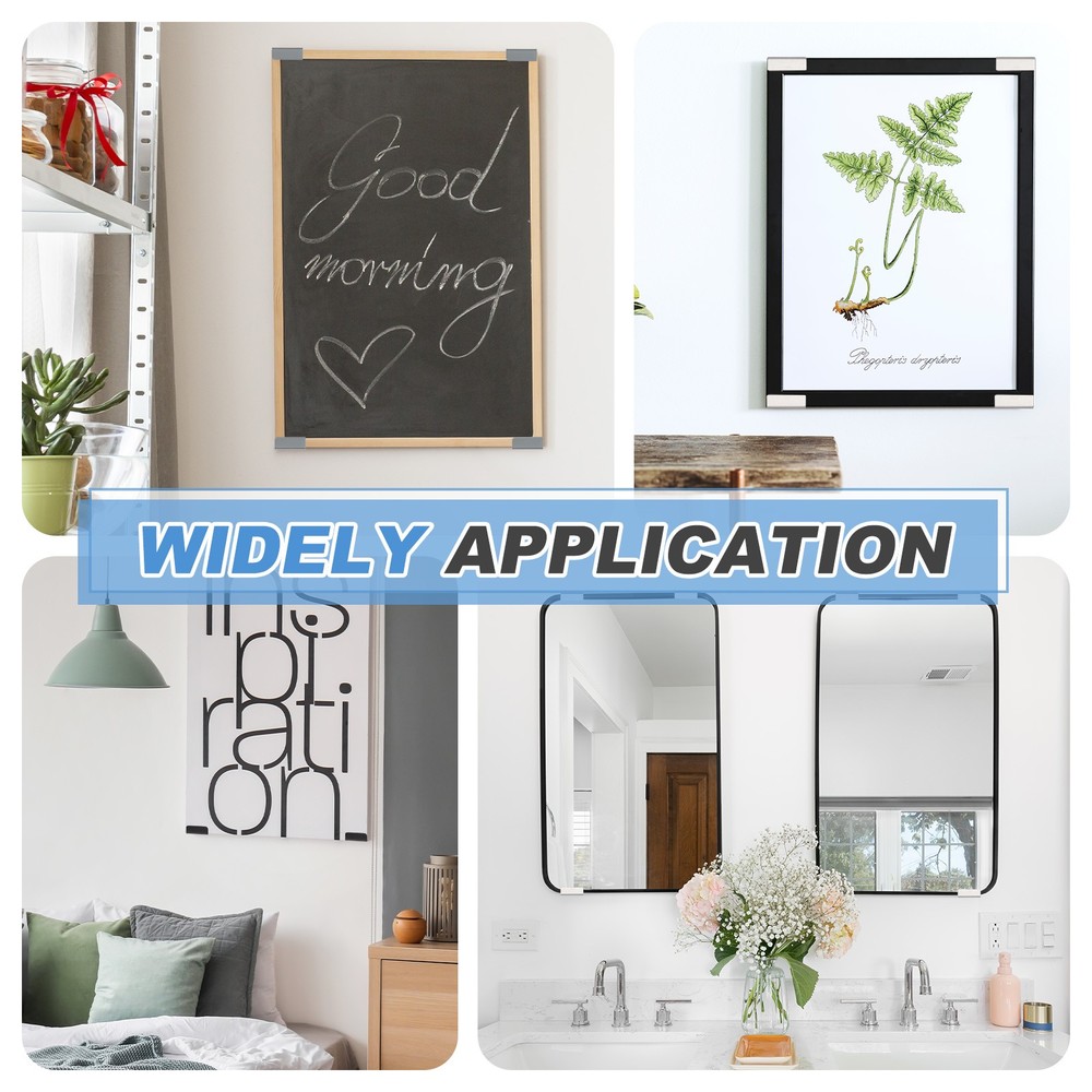 10 Pcs Adjustable Tile Hooks, Black, 15mm (9/16")