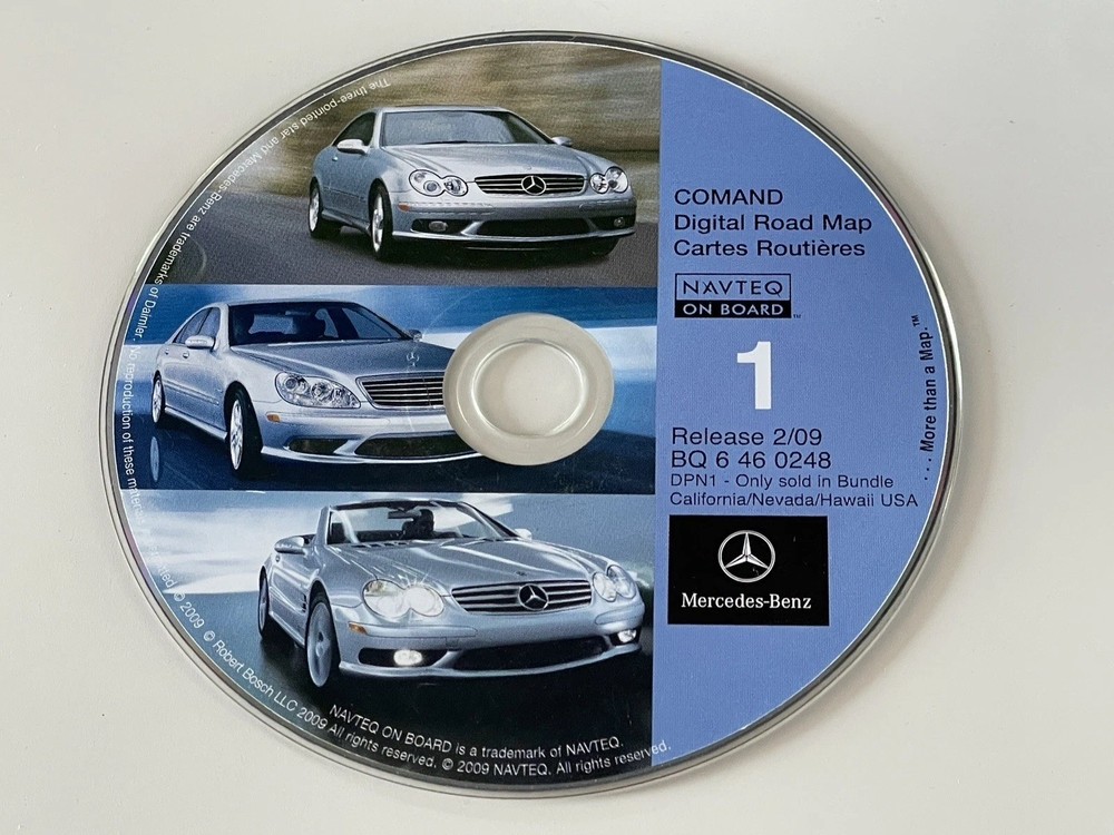2000-2005 MERCEDES C CLK SL E G CL CLASS NAVIGATION CD 2010 VERSION OEM🟠