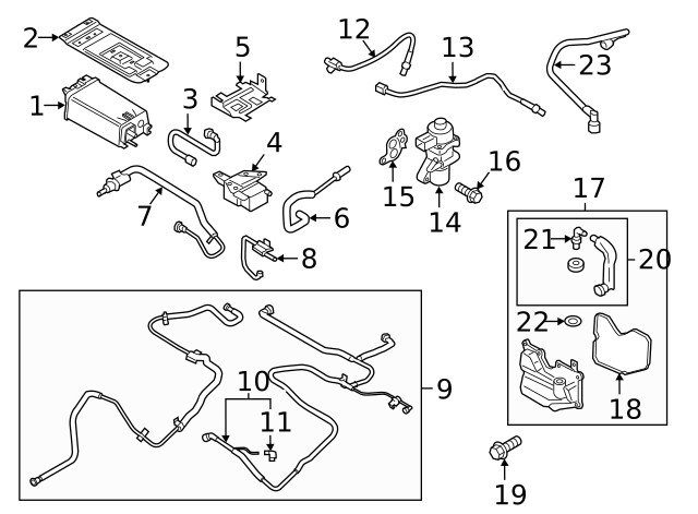 Genuine Ford Oxygen Sensor DS7Z-9F472-A