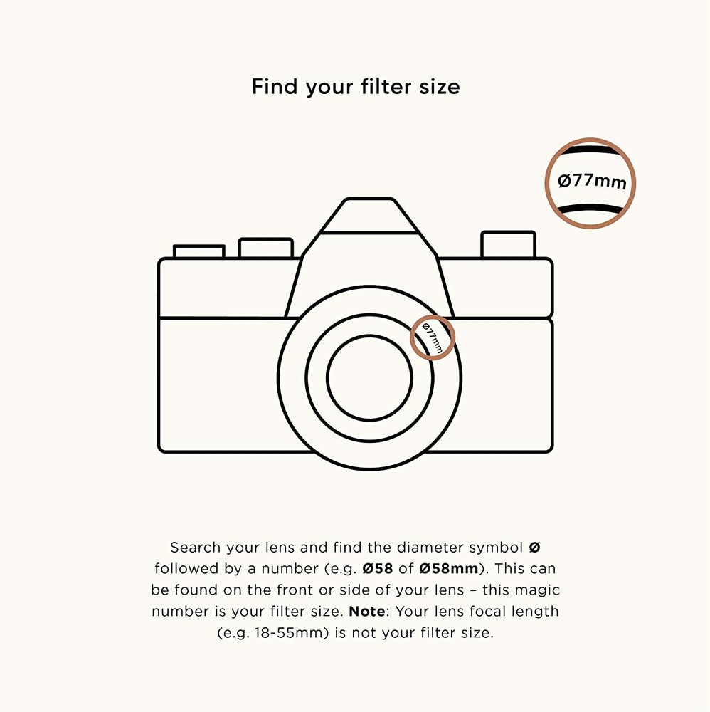 Tiffen ND Filter (43mm, 6-Stop) - 1.8 Optical Neutral Density 43mm Front Threads