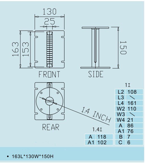 LASE 1.4" Bolt-On Line Array System Aluminum Horn