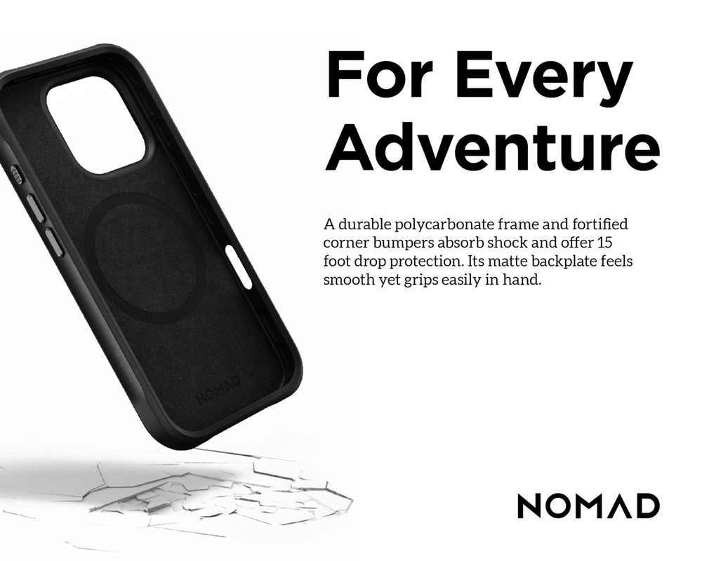 NOMAD iPhone 16 Pro Max Rugged Case - Desert - MagSafe Compatible