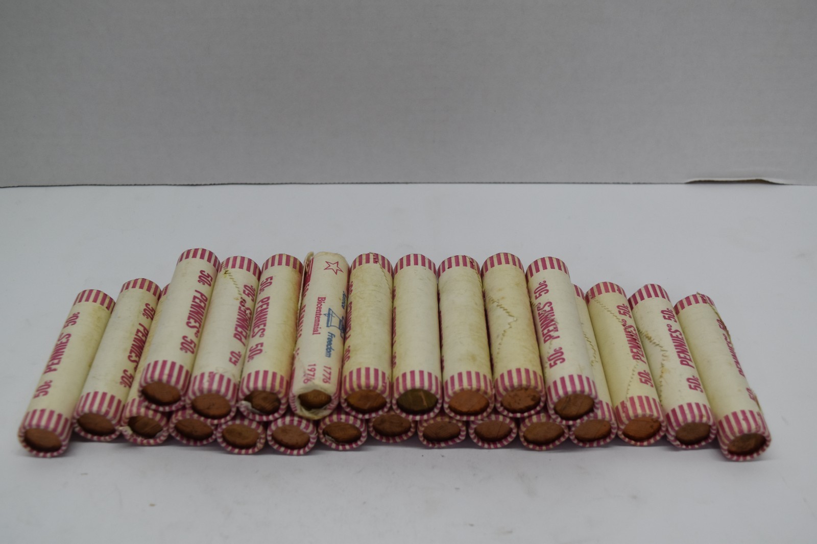 24 bank rolled penny 1981 D and other years pennies 14721