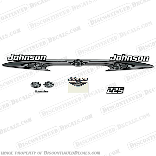 Fits Johnson 225hp OceanPro Decals - Wrap Around