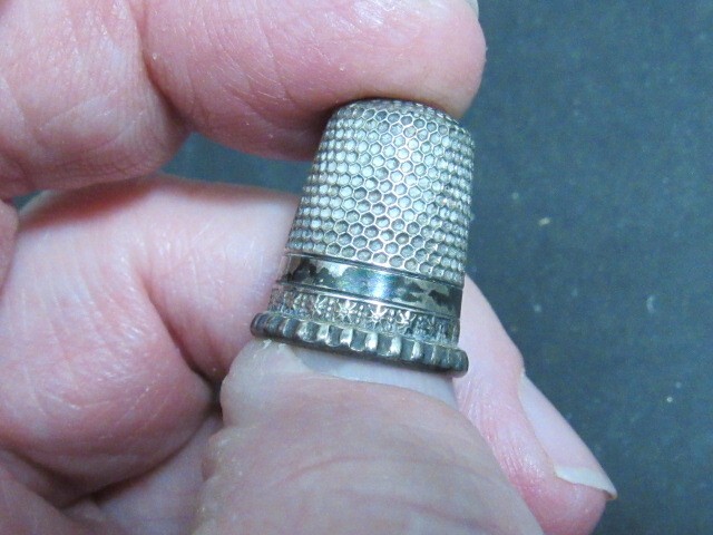 vintage sterling silver thimble