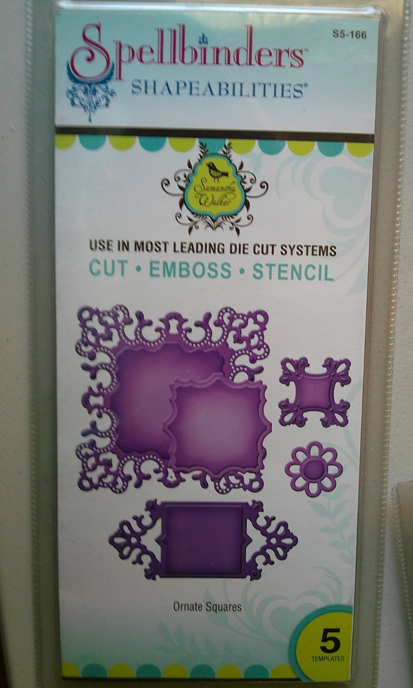 Spellbinders Ornate Squares Shapeabilities Die S5-166