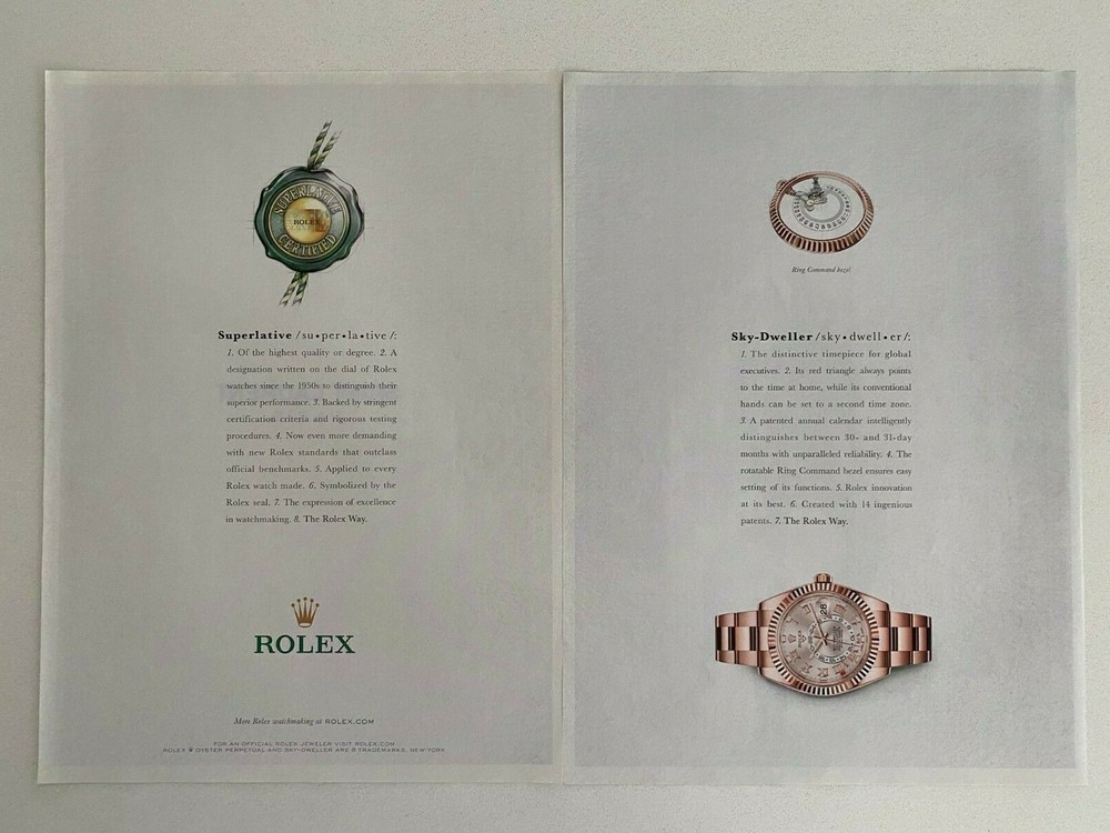 Rolex Sky-Dweller 2016 PRINT AD