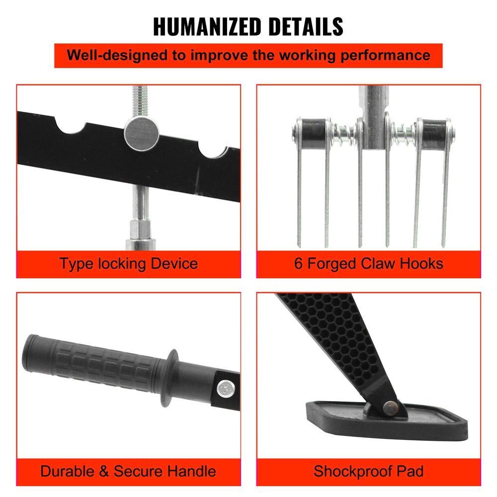 Car Dent Bar Puller Pull Lever Pulling Kit Removal Hammer Repair Auto Body Tools