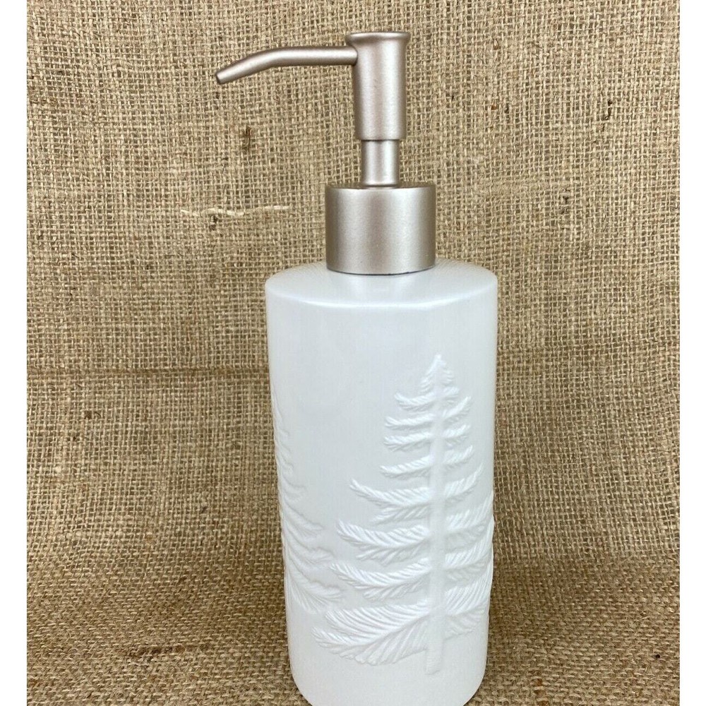 Ceramic Soap Pump Dispenser Snowfall Splendor Winter
