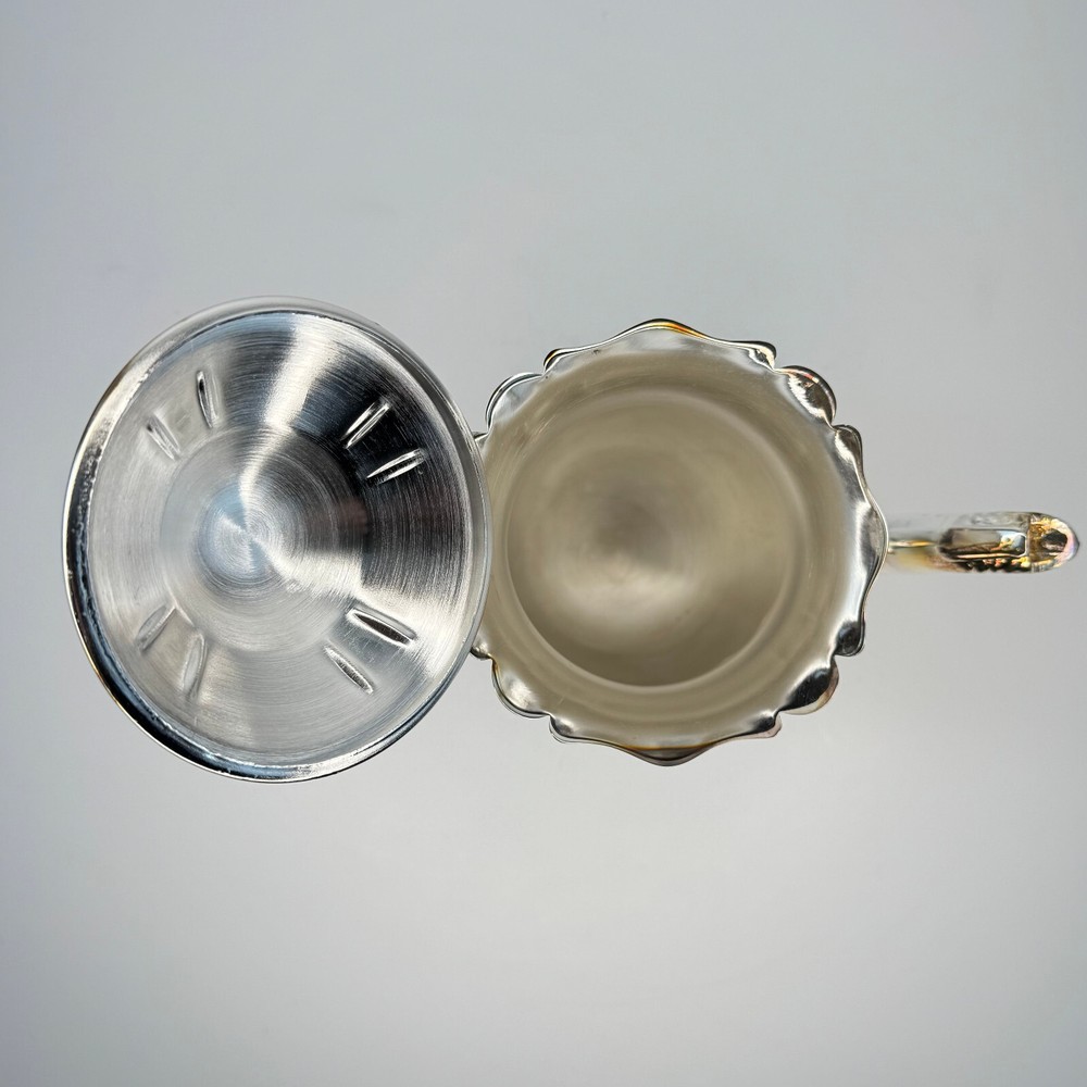 New Elegance in Silver Silver-Plated Princess 4 Pcs Tea & Coffee Set w/ Tray