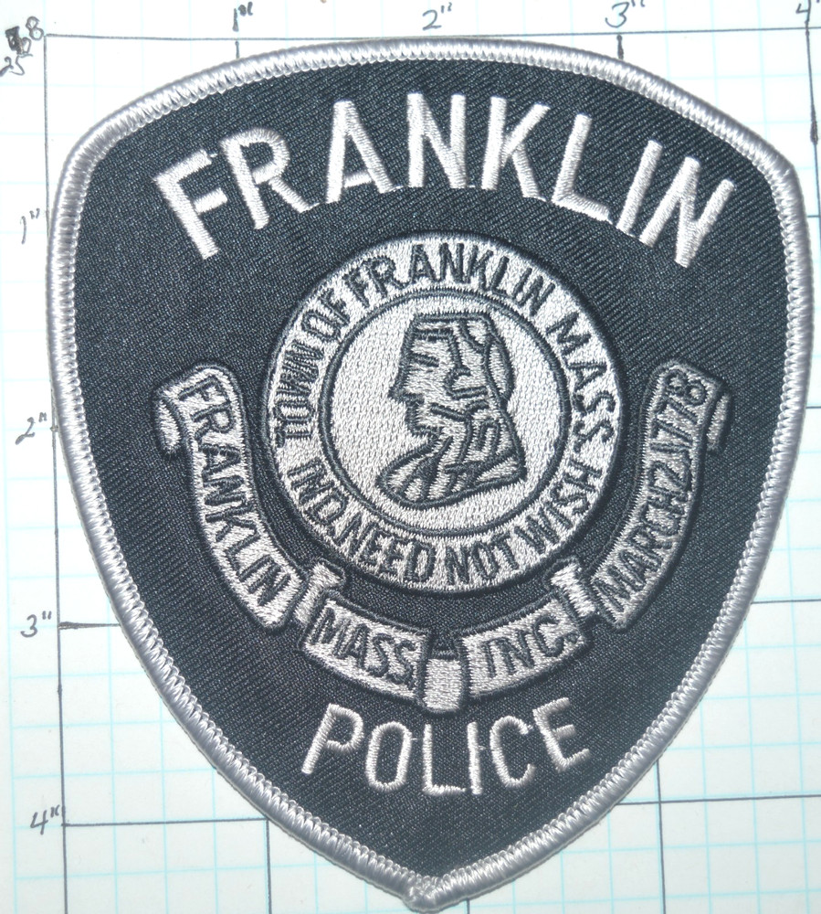 MASSACHUSETTS, FRANKLIN POLICE DEPT SUBDUED PATCH