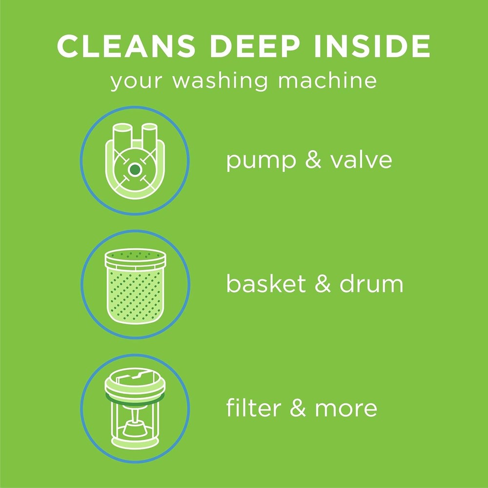 Affresh Washing Machine Cleaner, Cleans Front Load and Top White