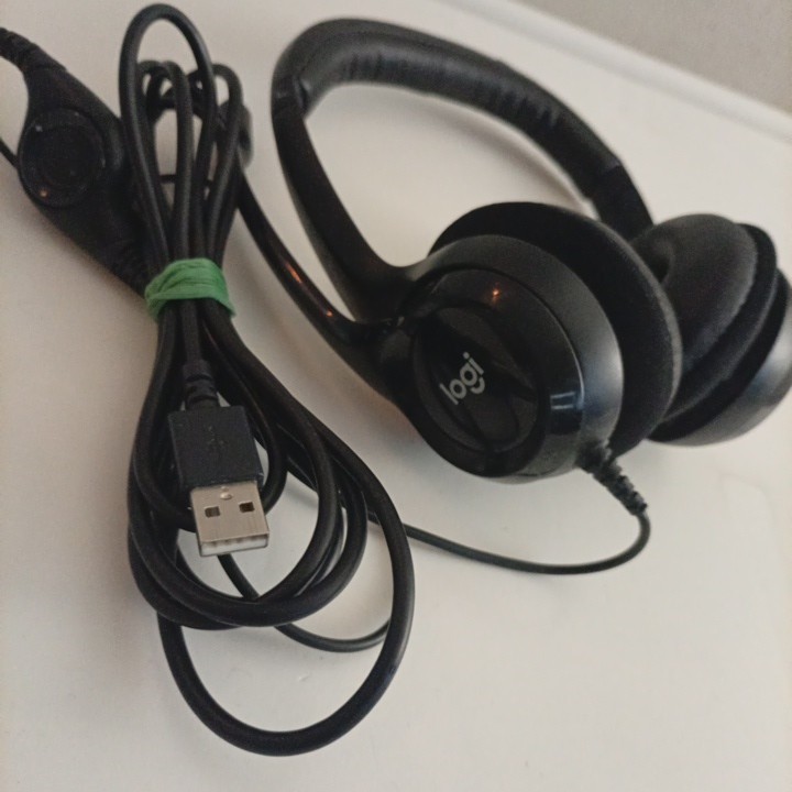 Logi A00146 USB Wired Headset With Microphone Logitech