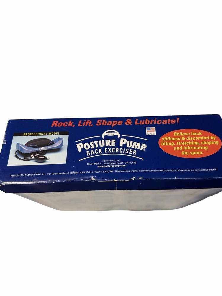 Posture Pump Disc Hydrator Elliptical Back Rocker With Box Model 2000