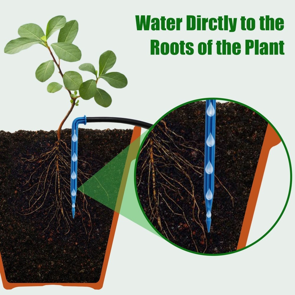 Solar Powered 10 Pot Irrigation System - 6 Timing Modes
