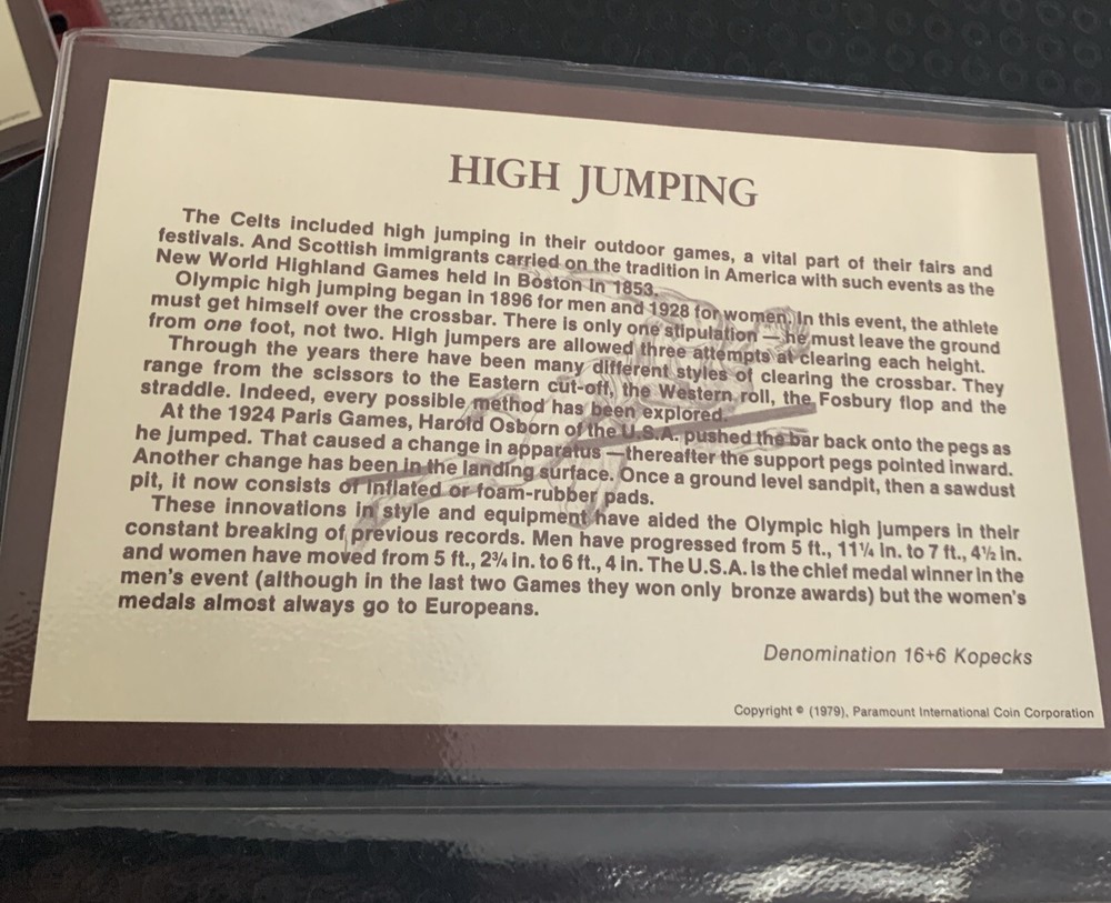 Russia 1980 Moscow Fdc Olympics High Jumping