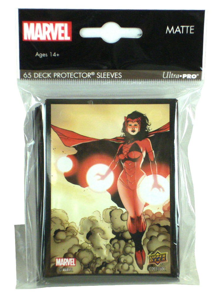 Upper Deck Marvel Deck Protector Collectible Card Sleeves Scarlet Witch 65 Count