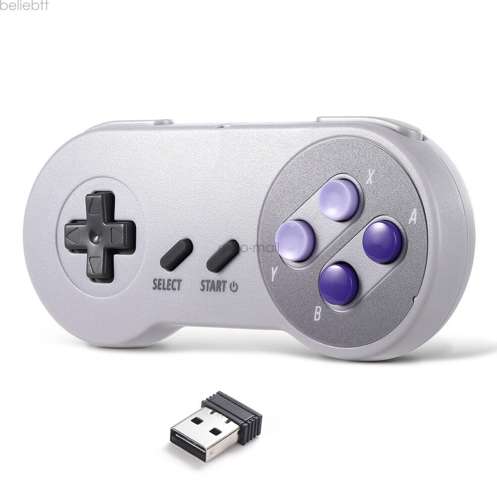 Wireless SNES Controller with Receiver for Super Entertainment System& PC Wins