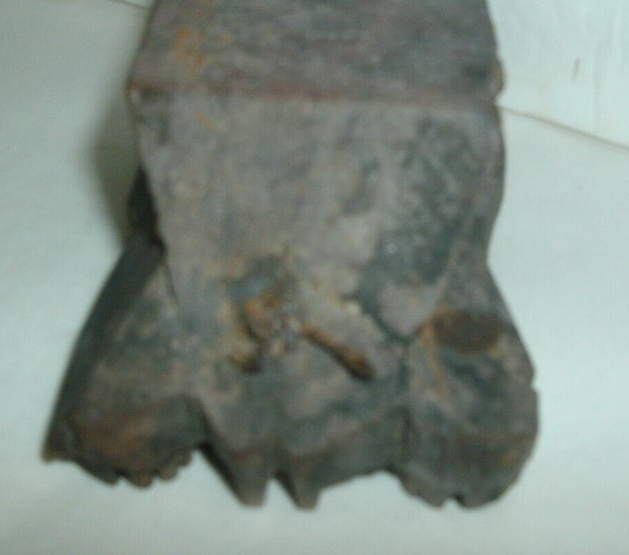 ANTIQUE MIDDLE EASTERN WOOD TEXTILE BLOCK, PRINT STAMP