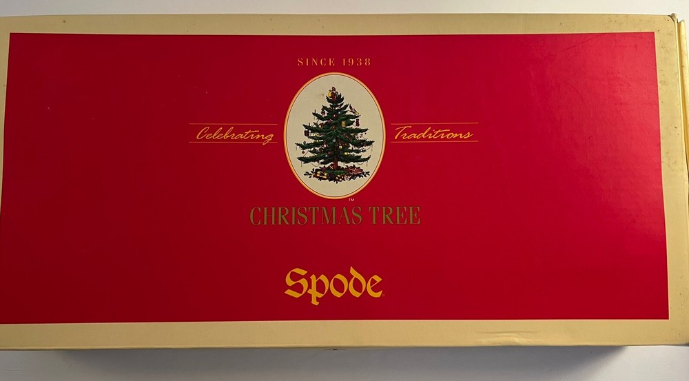 Spode Christmas Tree Bread Tray 15 1/2”.