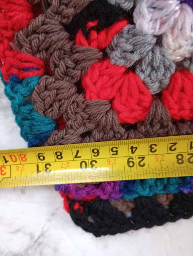 Handmade Crochet Small Blanket 31x31