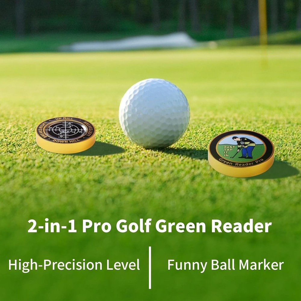 High Precision Golf Green Reader Funny Ball Marker Golf Putt Training Aid Bub...