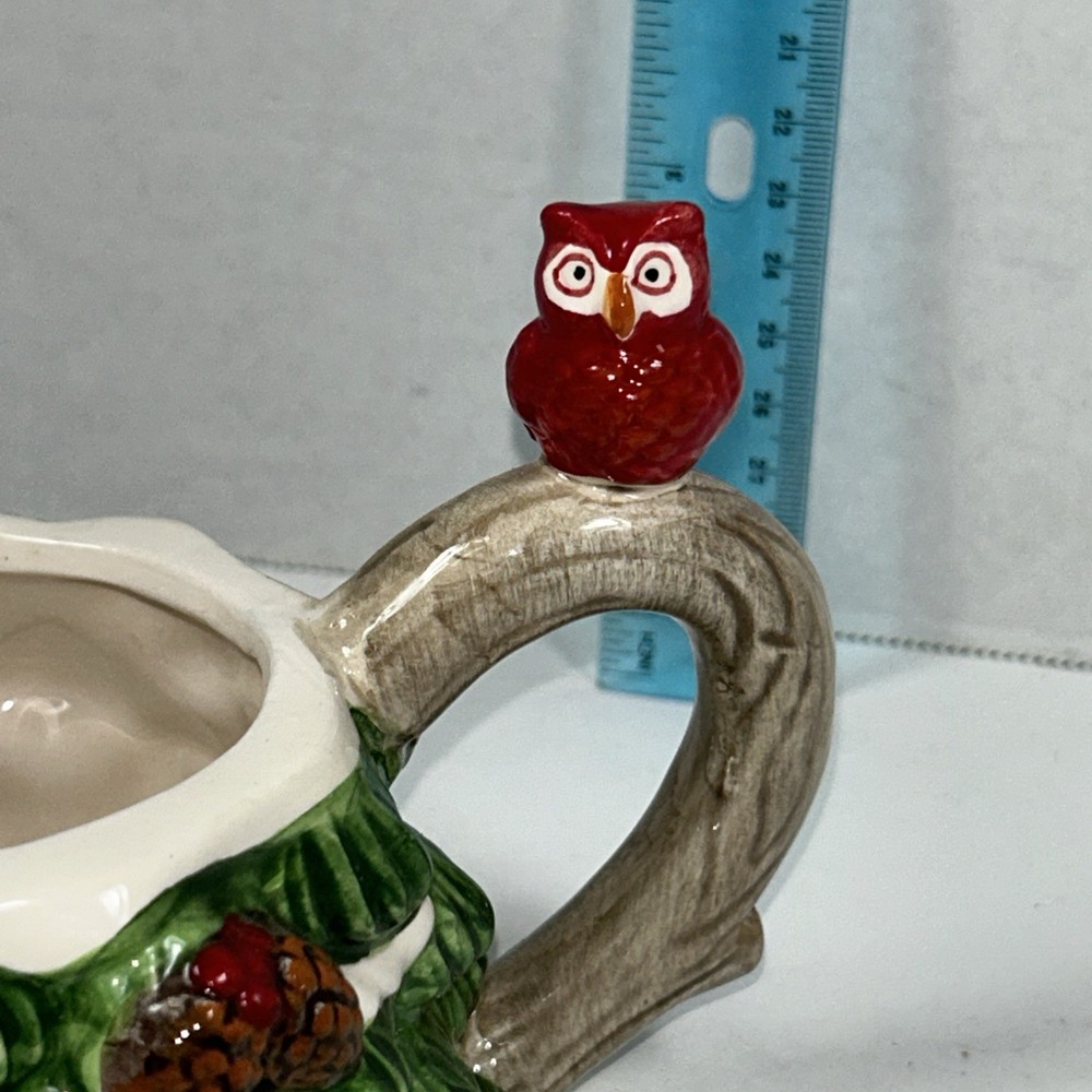 Three tier Christmas tree teapot with spoon