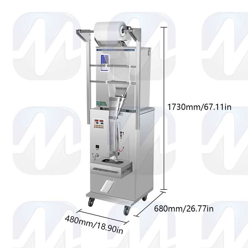 Powder granule packaging machine, fully automatic commercial vertical packaging