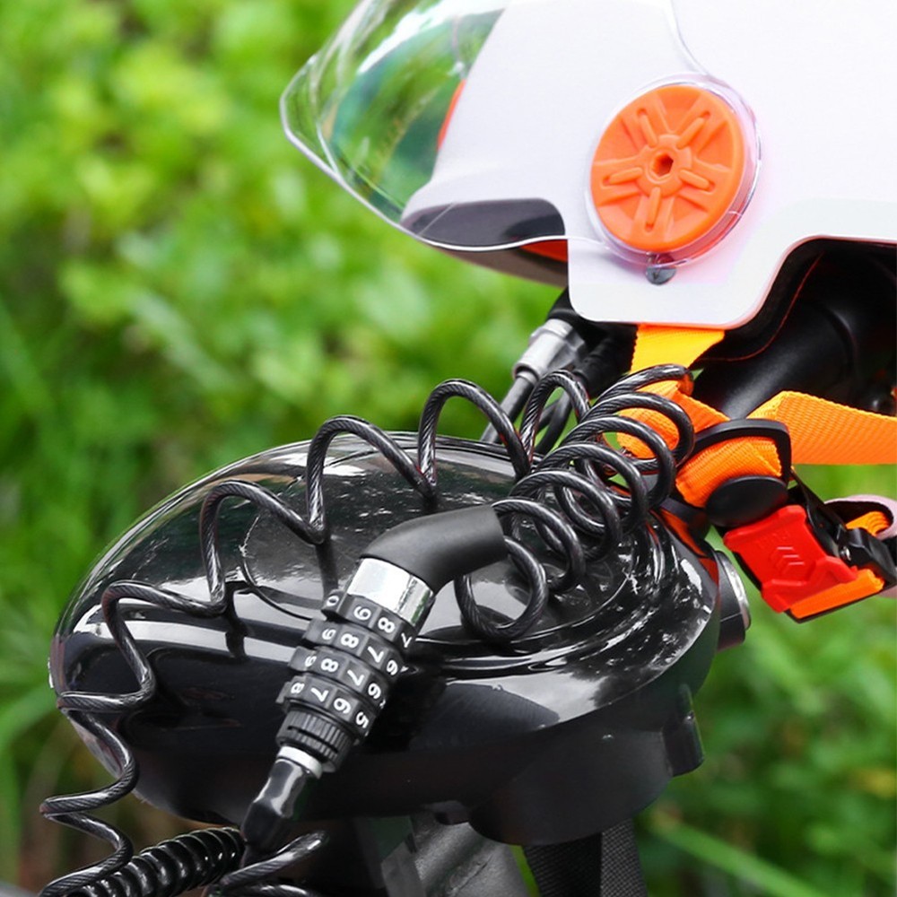 Bicycle Password Lock Lock Cycling Security Helmet Lock Locks & Security