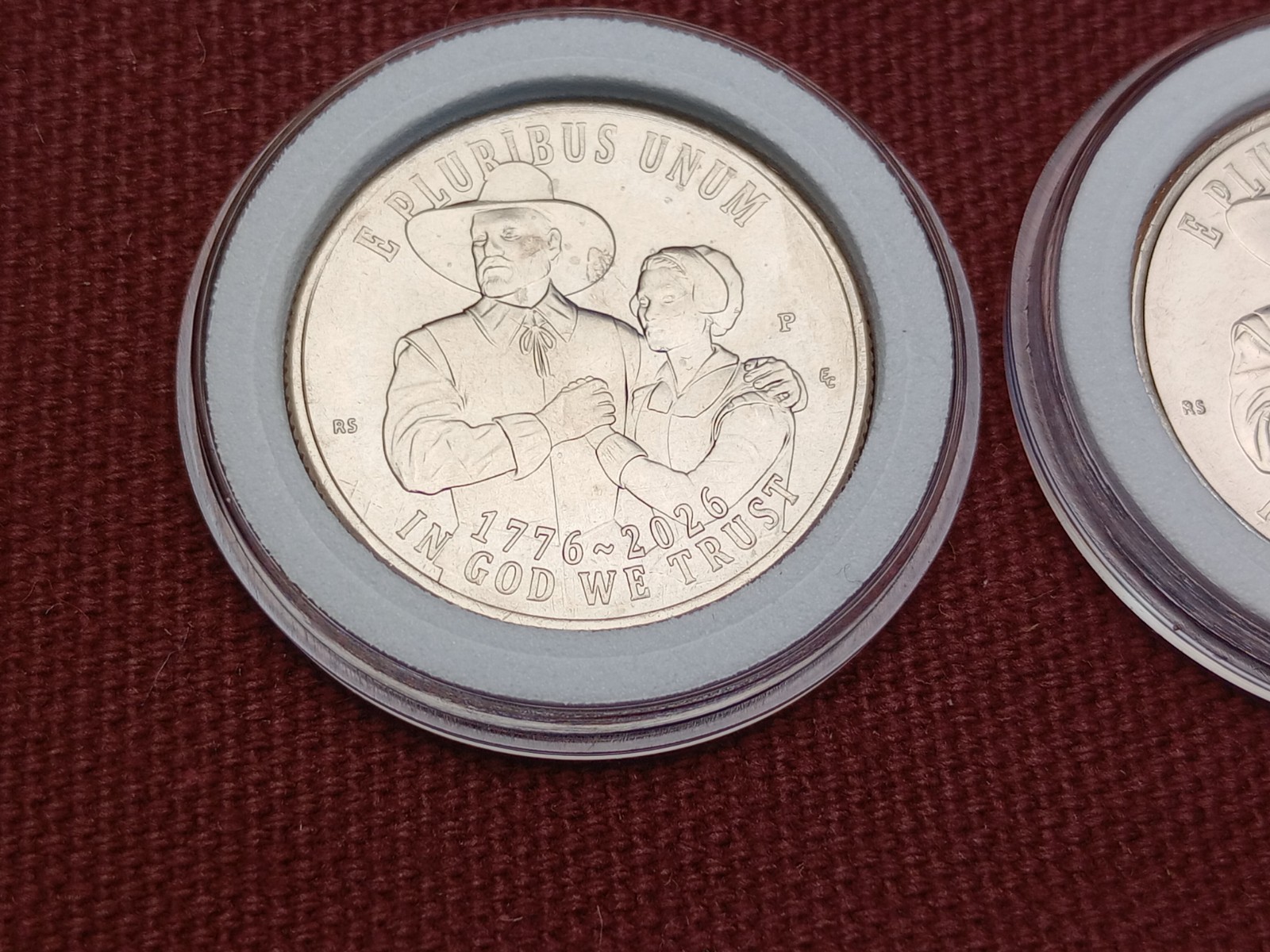 2026 P&D Mayflower Quarter SemiQ 1776-2026 (2) Coin Set in Capsules 💥SHIPS NOW