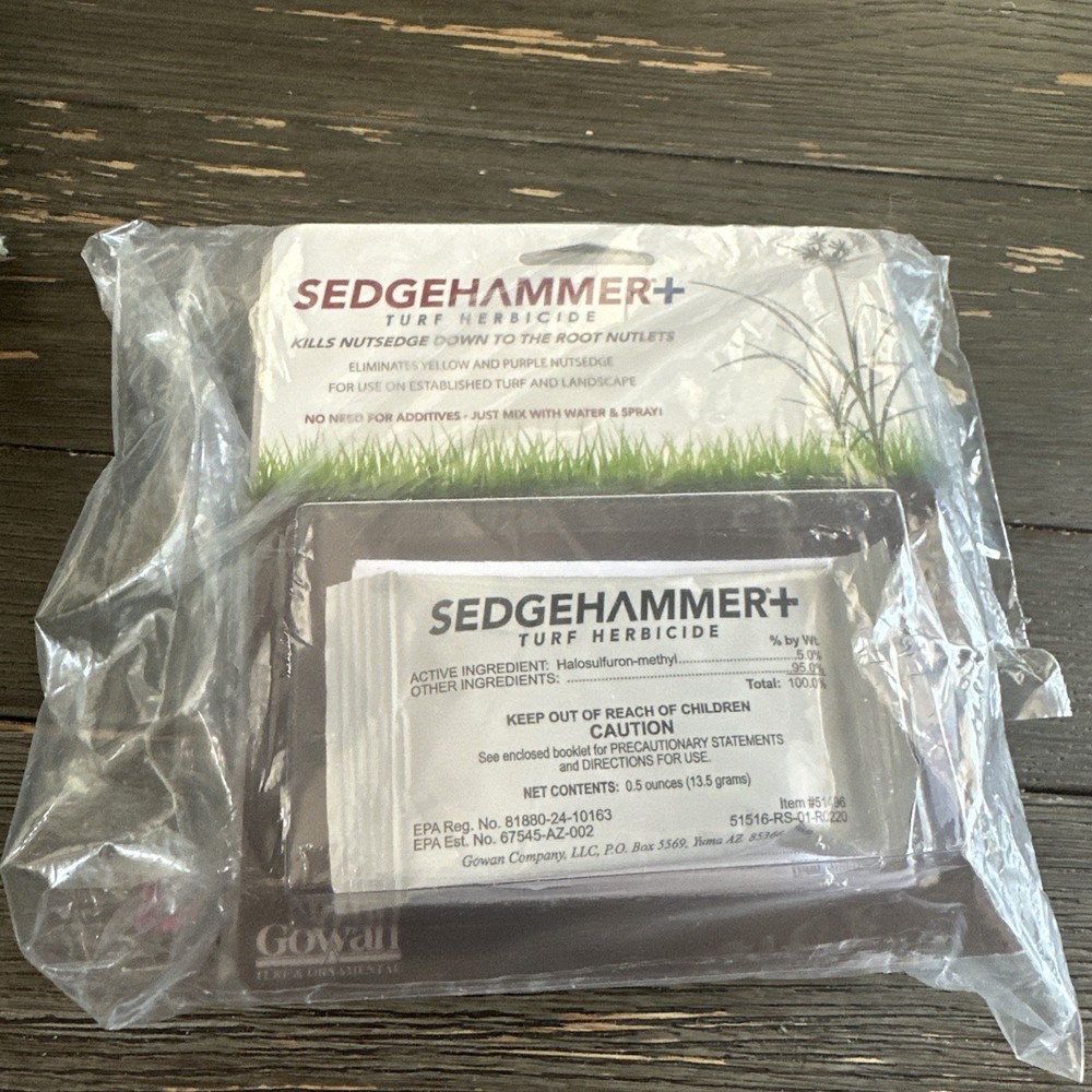Sedgehammer PLUS + Turf Herbicide Halosulfuron Controls Nutsedges Weeds, 2 pack